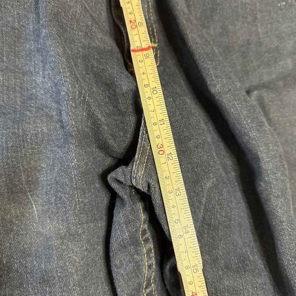 Wrangler Loose Wide Leg Straight 42x30 Dark‎ Wash mens